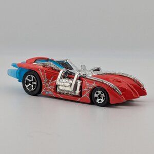 Hot Wheels Arachnorod Red Diecast Car – ©2000 Mattel